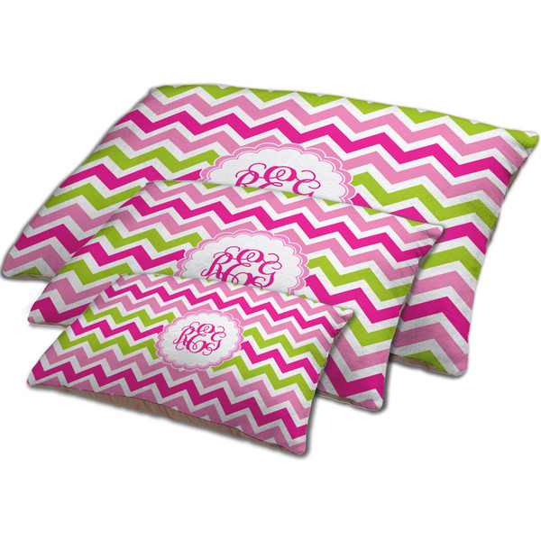 Pink & Green Chevron Dog Beds - MAIN (sm, med, lrg)