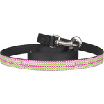 Pink & Green Chevron Dog Leash (Personalized)