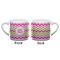 Pink & Green Chevron Espresso Cup - 6oz (Double Shot) (APPROVAL)