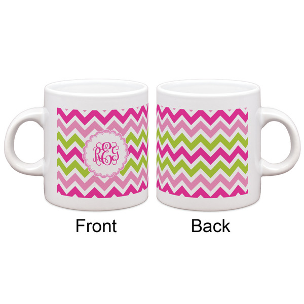 Pink & Green Chevron Espresso Cup - Apvl