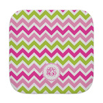 Pink & Green Chevron Face Towel (Personalized)