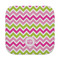 Pink & Green Chevron Face Towel (Personalized)