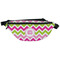 Pink & Green Chevron Fanny Pack - Classic Style (Personalized)