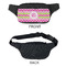 Pink & Green Chevron Fanny Packs - APPROVAL