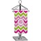 Pink & Green Chevron Finger Tip Towel (Personalized)