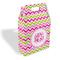 Pink & Green Chevron Gable Favor Box (Personalized)