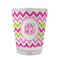 Pink & Green Chevron Glass Shot Glass - 1.5 oz - Set of 4 (Personalized)