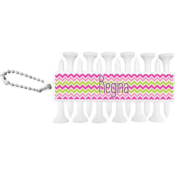 Pink & Green Chevron Golf Buddy