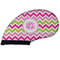 Pink & Green Chevron Golf Club Covers - FRONT