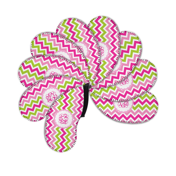 Pink & Green Chevron Golf Club Covers - PARENT/MAIN (set of 9)
