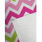 Pink & Green Chevron Golf Towel - Detail