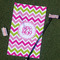Pink & Green Chevron Golf Towel Gift Set - Main