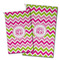 Pink & Green Chevron Golf Towel - PARENT (small and large)
