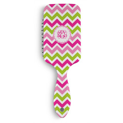Pink & Green Chevron Hair Brushes (Personalized)