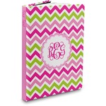 Pink & Green Chevron Hardbound Journal (Personalized)