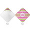Pink & Green Chevron Hooded Baby Towel- Approval