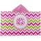 Pink & Green Chevron Kids Hooded Towel (Personalized)