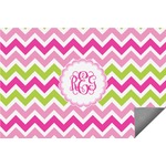 Pink & Green Chevron Indoor / Outdoor Rug - 3'x5' (Personalized)