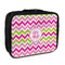 Pink & Green Chevron Insulated Lunch Bag (Personalized)