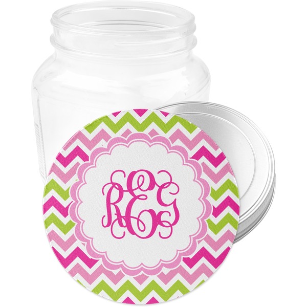 Pink & Green Chevron Jar Opener - Main