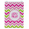 Pink & Green Chevron Jewelry Gift Bag - Gloss - Front