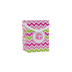 Pink & Green Chevron Jewelry Gift Bags - Gloss (Personalized)