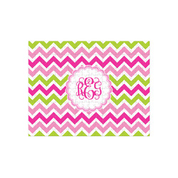 Pink & Green Chevron 252 pc Jigsaw Puzzle (Personalized)