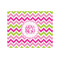 Pink & Green Chevron 500 pc Jigsaw Puzzle (Personalized)