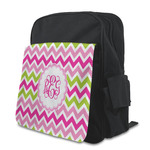Pink & Green Chevron Preschool Backpack (Personalized)