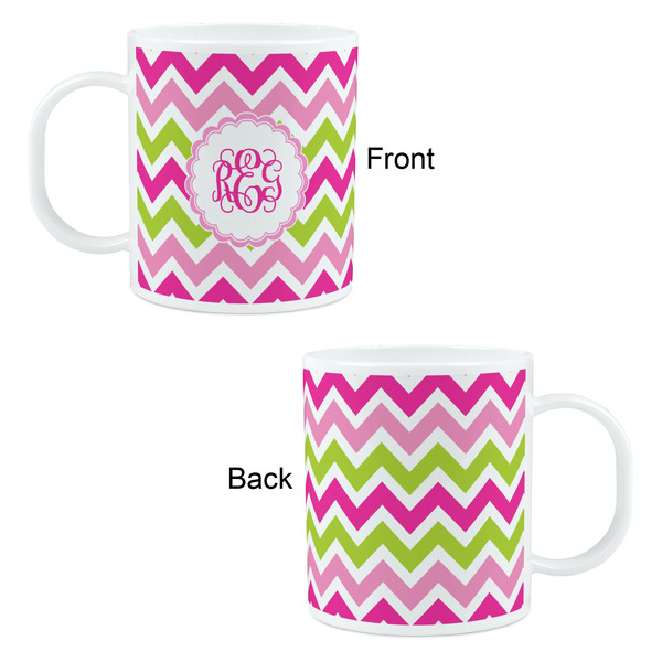 Pink & Green Chevron Kid's Mug - Apvl