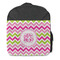 Pink & Green Chevron Kids Backpack - Front