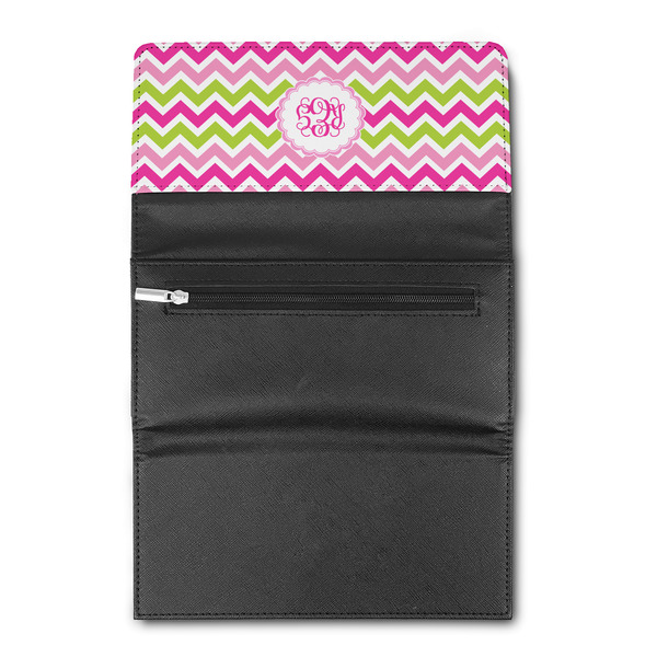 Pink & Green Chevron Ladies Wallet  (Personalized Opt)