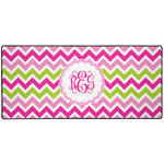 Pink & Green Chevron Gaming Mouse Pad (Personalized)