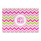 Pink & Green Chevron Large Rectangle Car Magnets- Front/Main/Approval