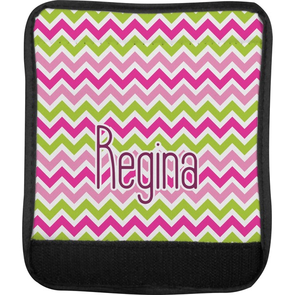 Pink & Green Chevron Luggage Handle Wrap (Approval)