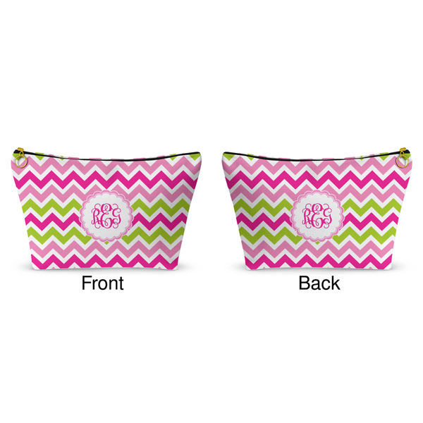 Pink & Green Chevron Makeup Bag Approval