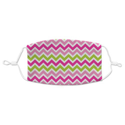 Pink & Green Chevron Adult Cloth Face Mask