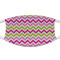 Pink & Green Chevron Cloth Face Mask (T-Shirt Fabric)