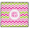 Pink & Green Chevron XXL Gaming Mouse Pads - 24" x 14" - FRONT