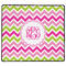 Pink & Green Chevron XL Gaming Mouse Pad - 18" x 16" (Personalized)