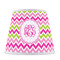 Pink & Green Chevron Poly Film Empire Lampshade - Front View