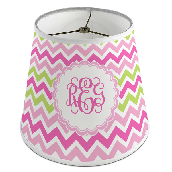 Custom Pink & Green Chevron Empire Lamp Shade (Personalized)