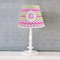 Pink & Green Chevron Poly Film Empire Lampshade - Lifestyle