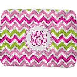 Pink & Green Chevron Memory Foam Bath Mat - 48"x36" (Personalized)