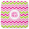 Pink & Green Chevron Memory Foam Bath Mat - 48"x48" (Personalized)