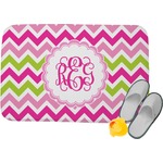 Pink & Green Chevron Memory Foam Bath Mat (Personalized)