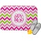 Pink & Green Chevron Memory Foam Bath Mat (Personalized)