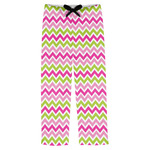 Pink & Green Chevron Mens Pajama Pants - L