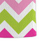 Pink & Green Chevron Microfiber Dish Towel - DETAIL