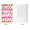 Pink & Green Chevron Microfiber Golf Towels - APPROVAL